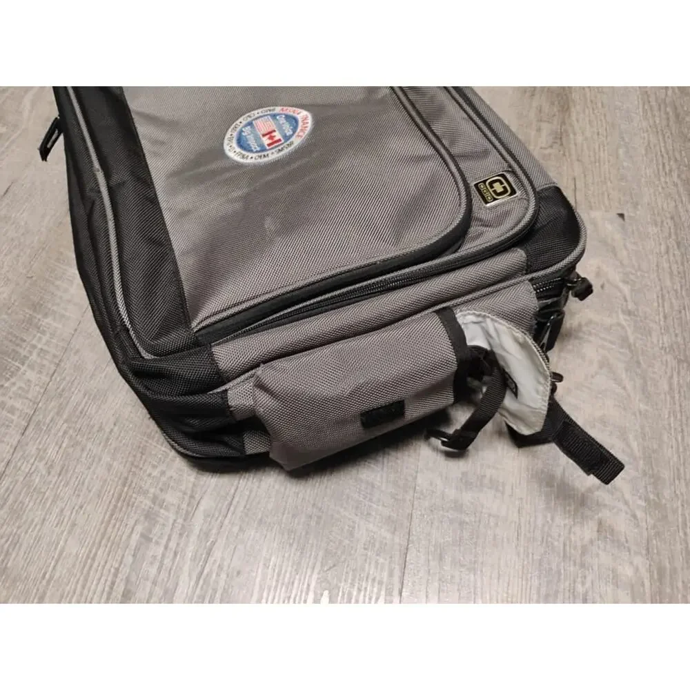 Large Ogio BMO, EPG, MSNA Finance Laptop carrying Workbag gray and black